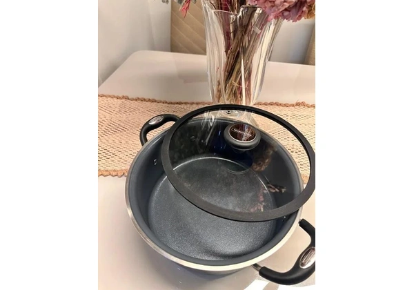 Caçarola Rasa Solar Ceramic 24 cm Aço Inox Tramontina 4, 7 L