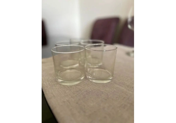 5 copos de vidro para whisky
