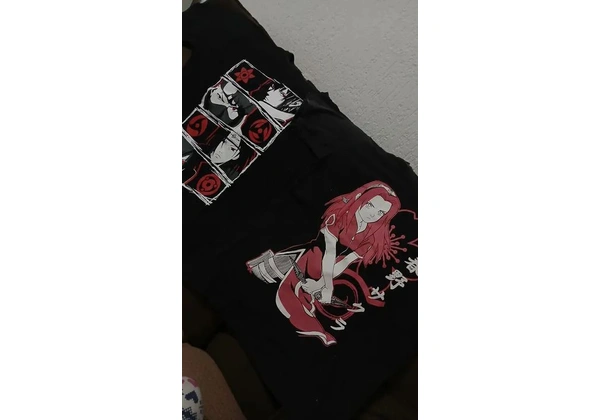 Camiseta Naruto Anime - Akatsuki e Sakura - Unissex