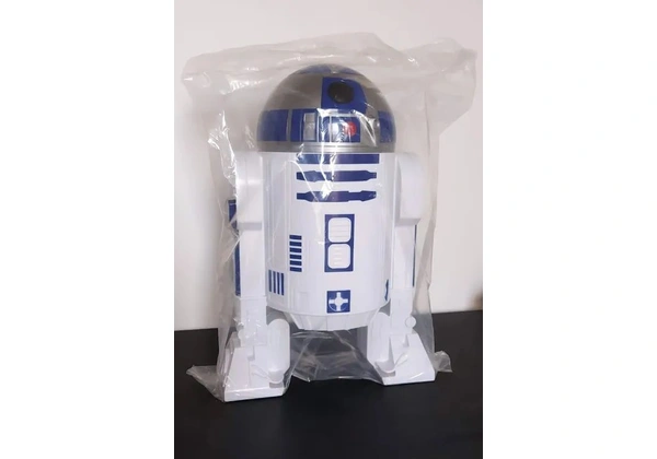 Balde de pipoca e refrigerante R2D2 Star Wars com certificado - lacrado