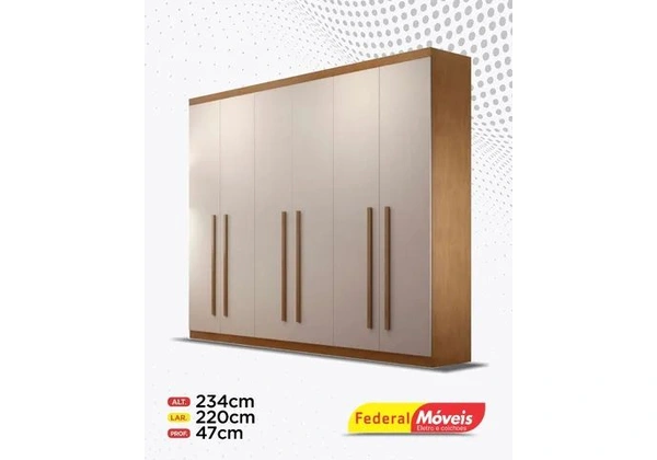 Guarda Roupa 100% MDF 6 Portas 4 Gavetas Direto da Fabrica Fazemos Entrega