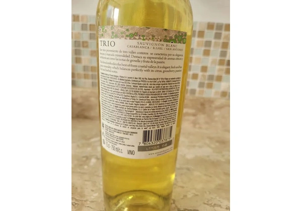 Garrafa Vinho SAUVIGNON BLANC