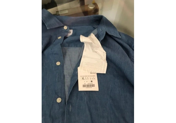 Camisa jeans Zara tamanho Xl slim