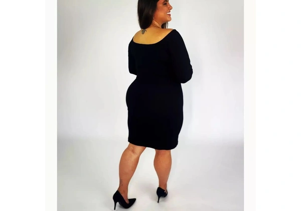 Vestido maravilhoso manga longa tamanho gg