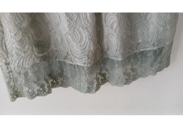 Vestido Maria Filó renda azul - tamanho P