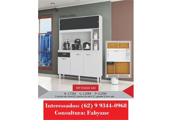 Armario de Cozinha kit duda 120