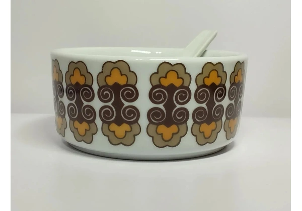 Farinheira Antiga Porcelana Polovi Germer sem Tampa.