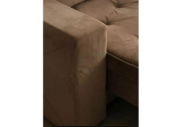 Sofá retrátil 3 lugares Spazzio Nobre Suede