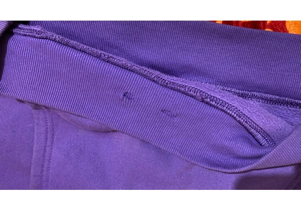 Moletom Baw Tag Logo Roxo M