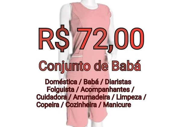 Conjunto de Babá em Helanca - Blusa + Bermuda
