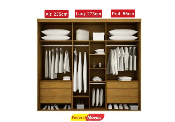 Guarda Roupa 6 Portas Novo Temos Outras Cores