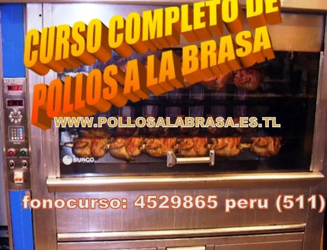 Pollo a la brasa peruano- Long distance learning from Perù. Curso a distancia