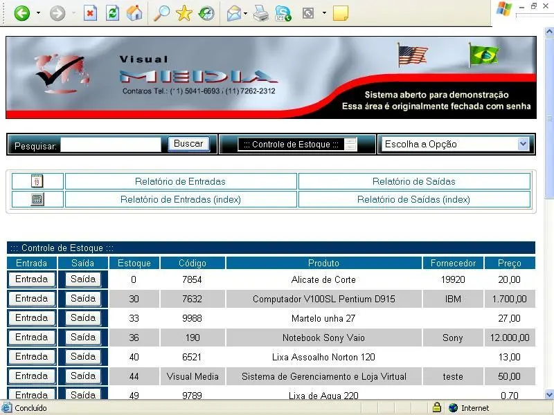 Automação Comercial via internet com Loja Virtual