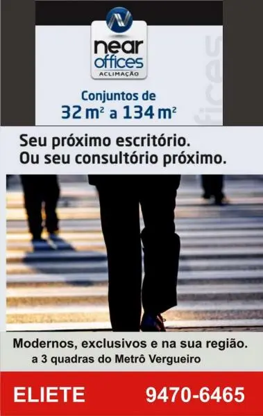 NEAR OFFICES ACLIMAÇÃO - SALAS COMERCIAIS A PARTIR DE 32 M2