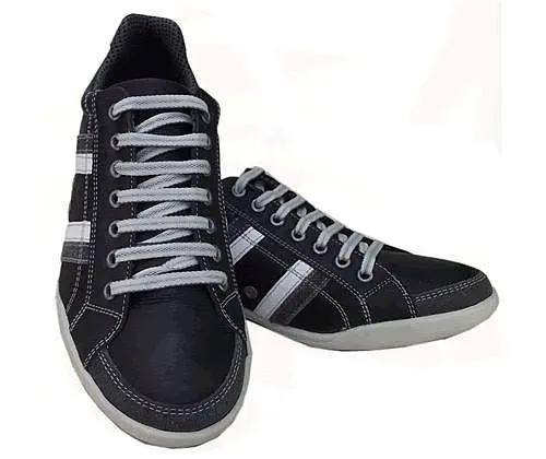 Tênis Masculino Couro Legítimo Azul Prime Shoes 840