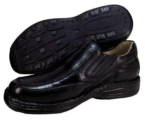 Sapato Preto em Couro Legítimo Alcalay Calçados Ref 3502