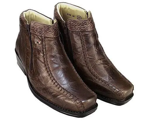 Bota Masculina em Couro Holle Cruch Alcalay Calçados - Referência 2017
