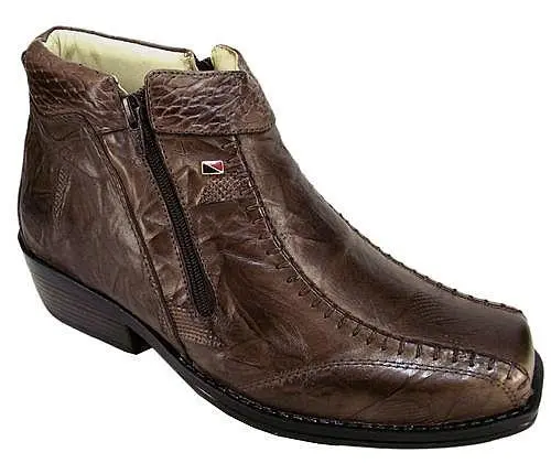 Bota Masculina em Couro Holle Cruch Alcalay Calçados - Referência 2017
