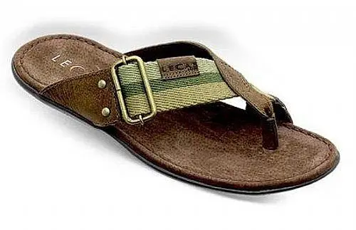 Chinelo Masculino em Couro Legítimo - Ref. 1907