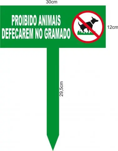Placa para gramado