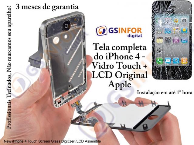 Tela de LCD iPhone 4, touch iphone 4, screen iphone, display iphone 4, vidro iphone Onde comprar
