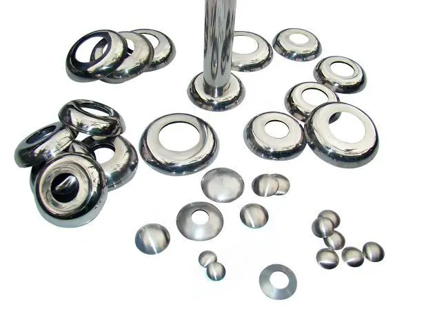 CANOPLA OVAL INOX POLIDA 304