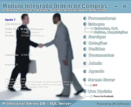 Software Ordem de Compras, Estoque, Almoxarifado, Ordem de Compras para Grande empresas