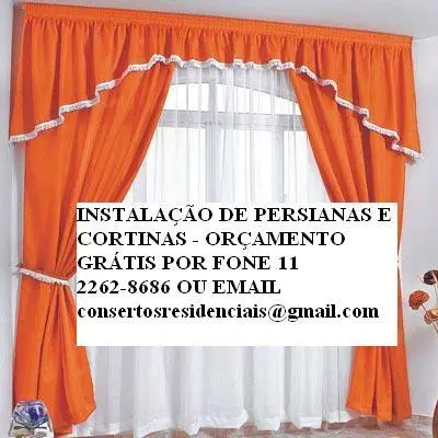 INSTALAÇÃO DE PERSIANAS E CORTINAS - ORÇAMENTO GRÁTIS