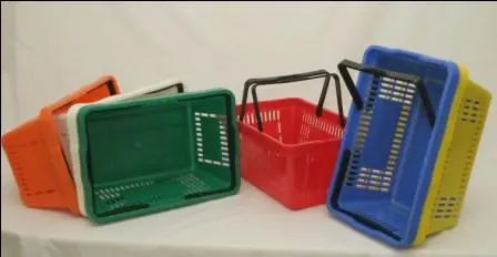 CESTA PLÁSTICA PARA COMPRAS R$ 9, 50 FABRICANTE CORES