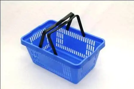 CESTA PLÁSTICA PARA COMPRAS R$ 9, 50 FABRICANTE CORES