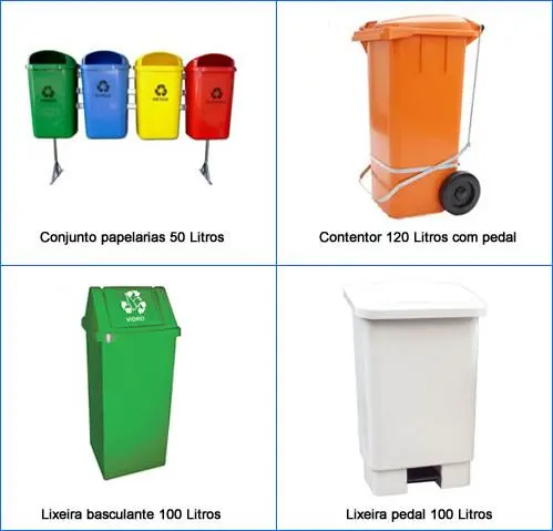 LIXEIRAS IND. BR FABRICANTE CIF CAPITAIS SUL / SUDESTE