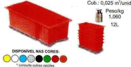 CAIXA PLÁSTICA P TRANSPORTE DE LEITE 12L R$ 8,50 CIF DIRETO