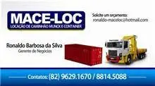ALUGO CAMINHAO MUNCK E CONTAINERS