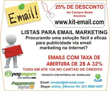 Listas de Emails, Mala Direta, Campanhas de Email Marketing