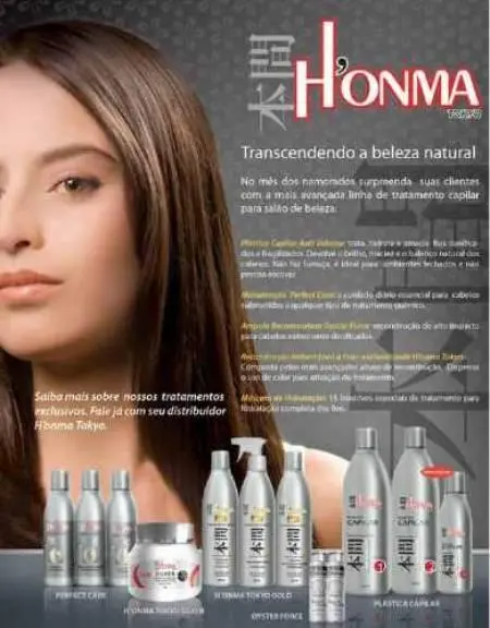 HIDRATAÇÃO PROFUNDA HONMA TOKYO TRATAMENTO PROFISSIONAL