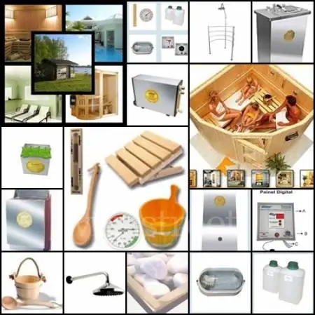 Sauna A Gás - Ducha Escocesa - Ducha Circular E Acessórios