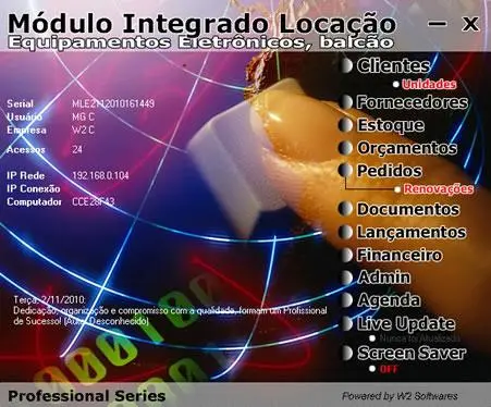 Software de Locação de Equipamentos Eletrônicos e Materiais