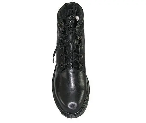 Coturno Preto Couro Legítimo