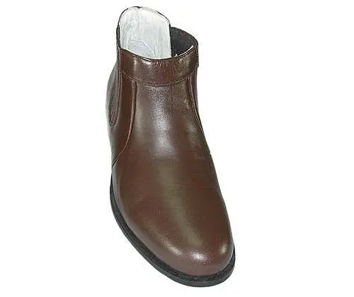 Botina Marrom Masculina Couro de Carneiro Mafisa Calçados