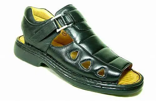 Sandália Preta Masculina Linha RELAX no Número 36 ao 47