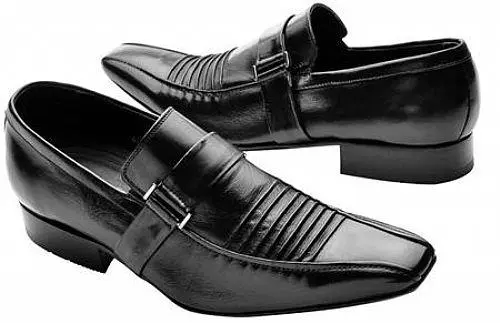 Sapato Social Masculino Preto Couro Legítimo