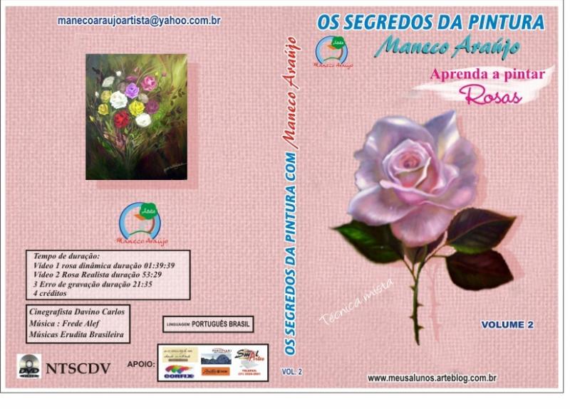 Dvd aula de pintura de rosas