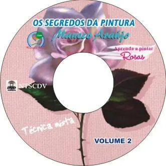 Dvd aula de pintura de rosas
