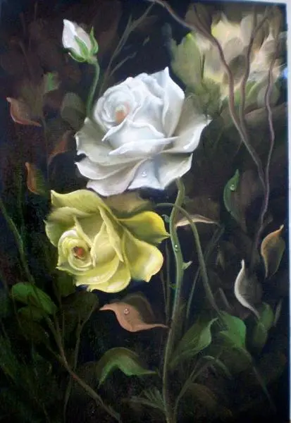 Dvd aula de pintura de rosas