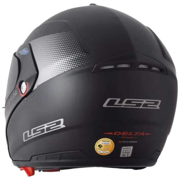 CAPACETE MOTO LS2 FF369 DELTA ESCAMOTEAVEL MATT BLACK