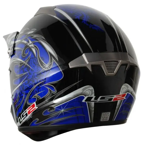 CAPACETE PARA MOTO LS2 MX433 CAOS BLUE