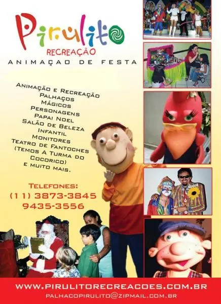PALHAÇO, ANIMAÇÃO DE FESTAS, PAPAI NOEL, RECREAÇÃO