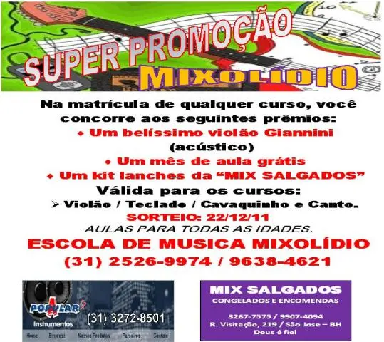 AULAS DE VIOLAO, AULAS CAVACO, CANTO E VIOLÃO