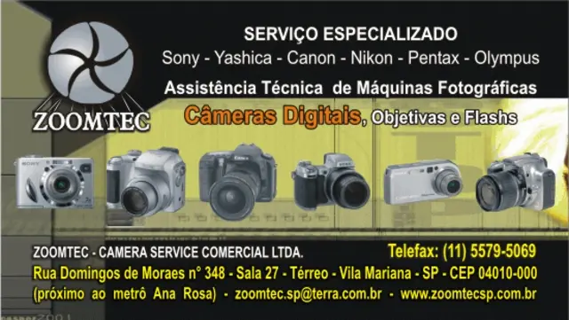 Assistência Técnica de Cameras Digitais