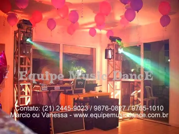 SOM ILUMINAÇÃO E DJ PARA FESTAS